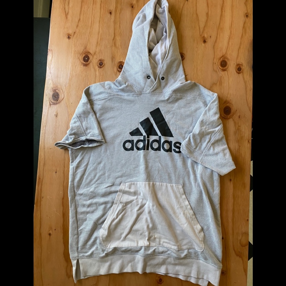 Adidas short sleeve hoodie